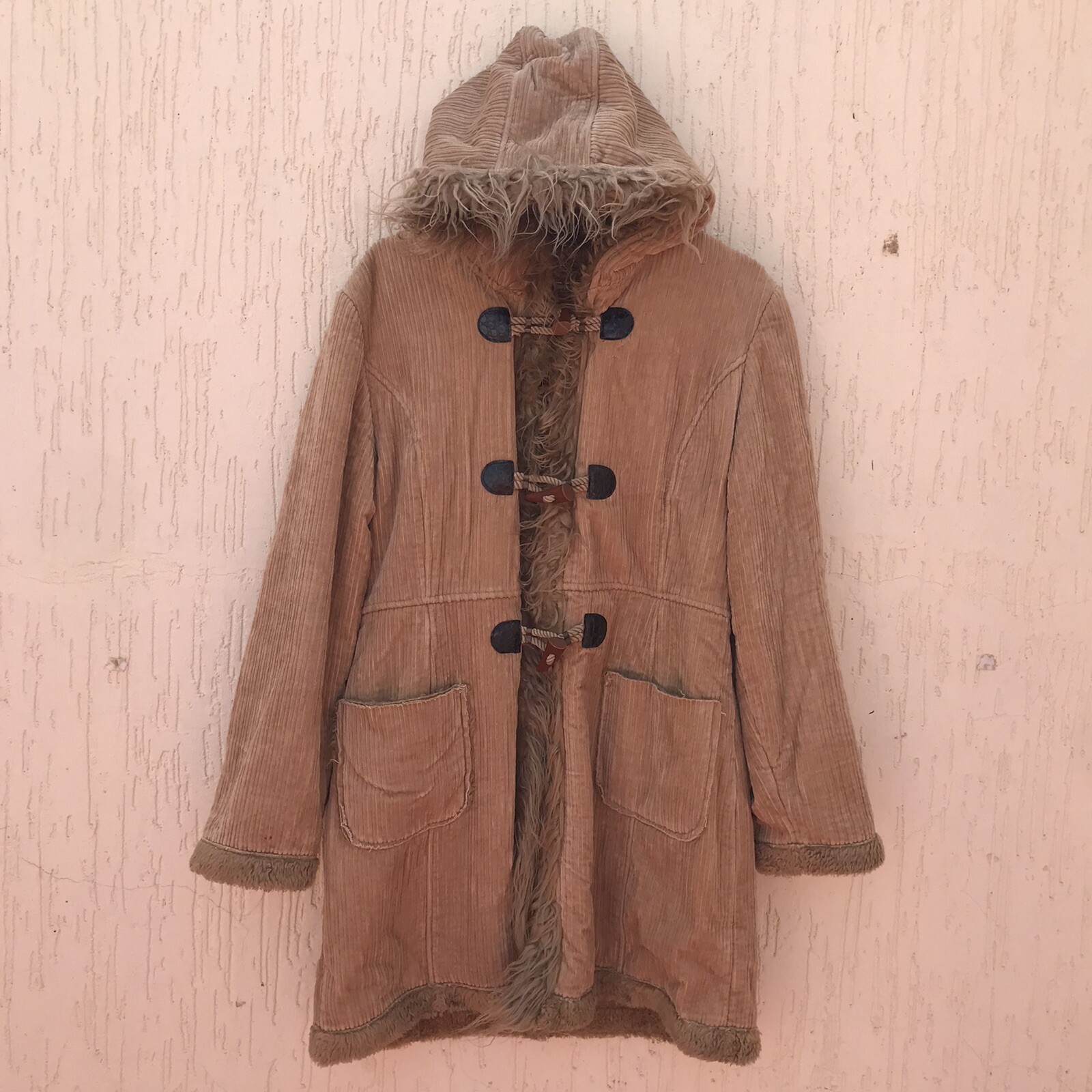 Afghan Coat duffle HOODED Jacket Penny Lane Y2K c… - image 1