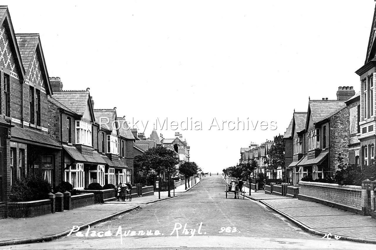 Csg97 Horse Drawn Milk Cart, Palace Avenue, Rhyl, Wales. Photo eBay