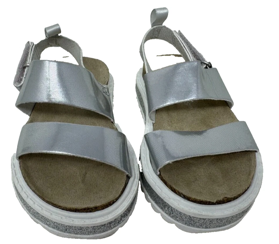 Sandalias Carter's Carlyle Comfort Plateadas Brillantes Talla:5 92U Foto 2 de 4