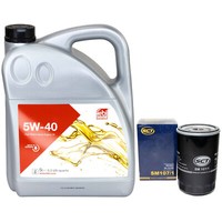 MotoröL Set 5W-40 5 Liter + ÖLfilter SM 107/1 FüR Mercedes Benz 124 Coupe