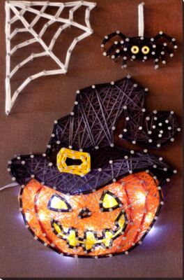 String art kit Pumpkin DIY craft kits wooden board String art pattern