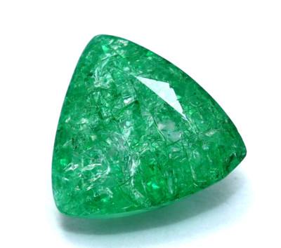 Natürliches Grün Smaragd Trillion Schliff 5.50 CT Zertifiziert May Edelstein Mit