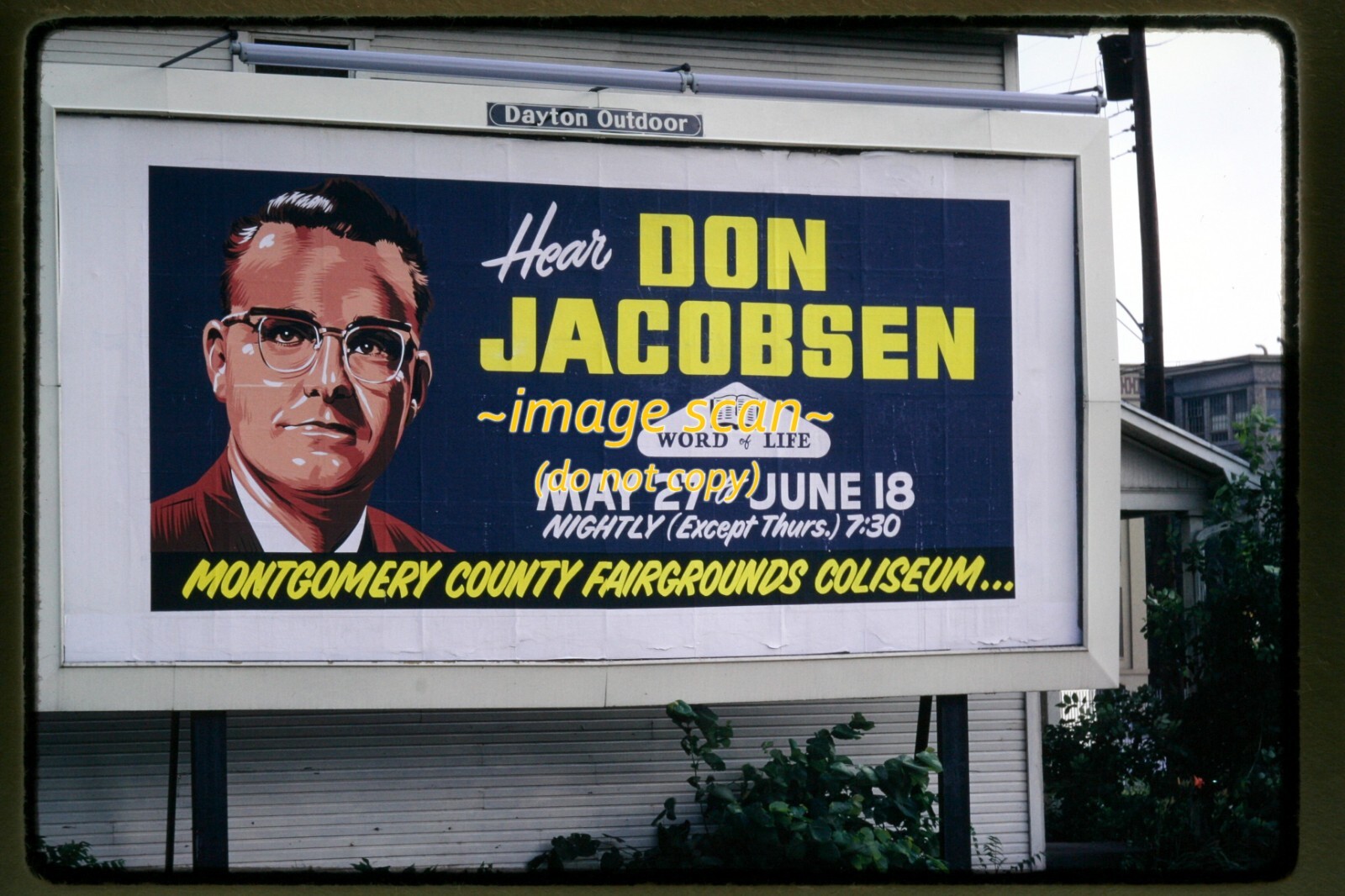 Dayton, Ohio, Billboard Sign in 1967, Kodachrome Slide o3b eBay