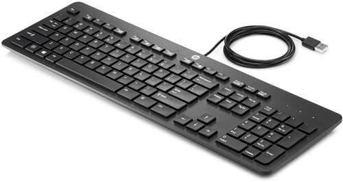 HP USB Slim Business Keyboard - English & Arabic - Black - Picture 1 of 1