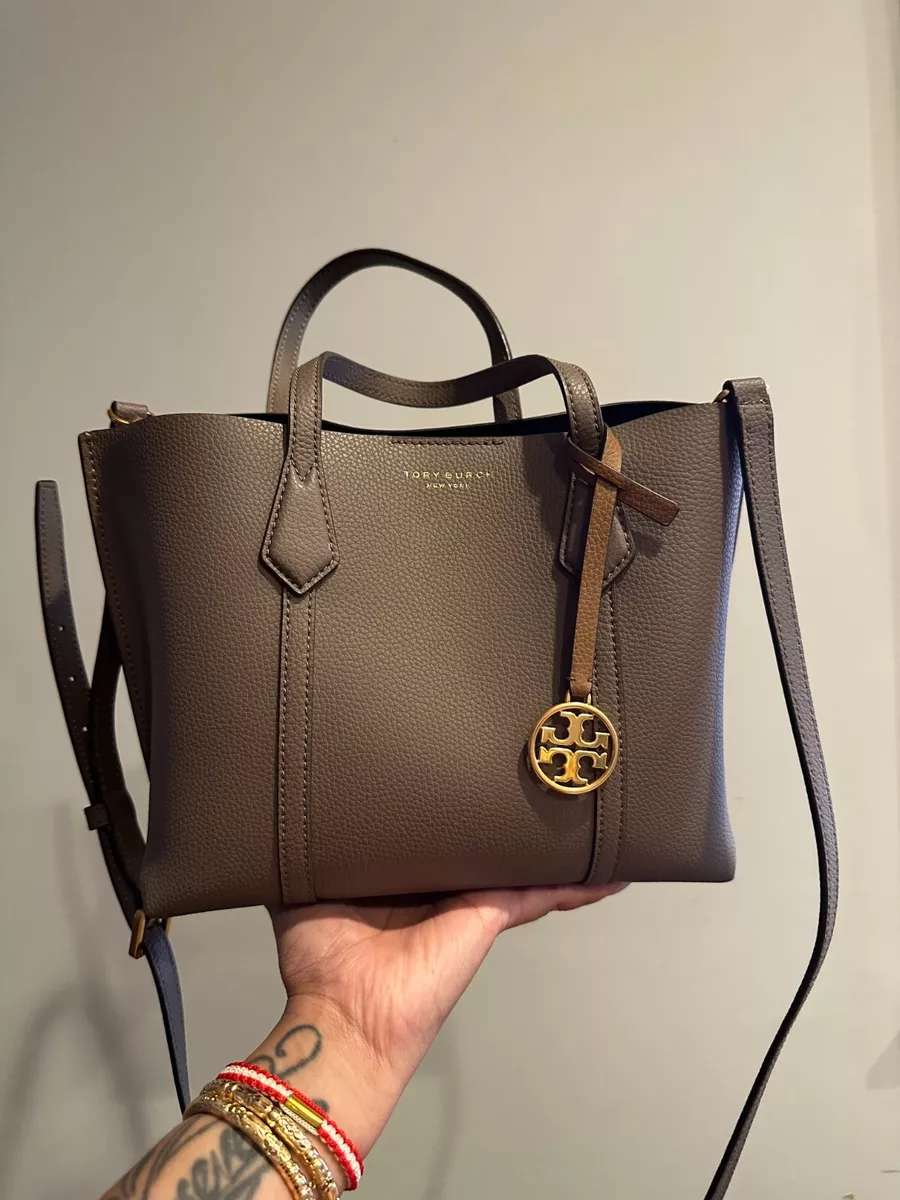 Tory Burch, Bags, Nwt Tory Burch Perry Triple Compartment Leather Tote In Clam  Shell Gorgeous