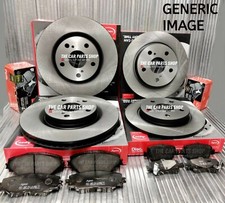 FOR FORD FOCUS ST 2.5 MK2 05-11 APEC FRONT & REAR BRAKE DISCS + APEC PADS