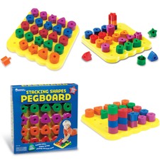 stacking shapes pegboard