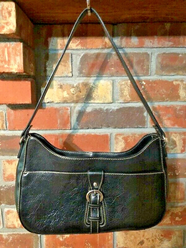 MERONA Black Genuine Leather Purse