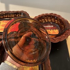 Bravo Bakeware In A Basket 7 Piece Hostess Set, Ovenproof COLOREDAnchor Hocking