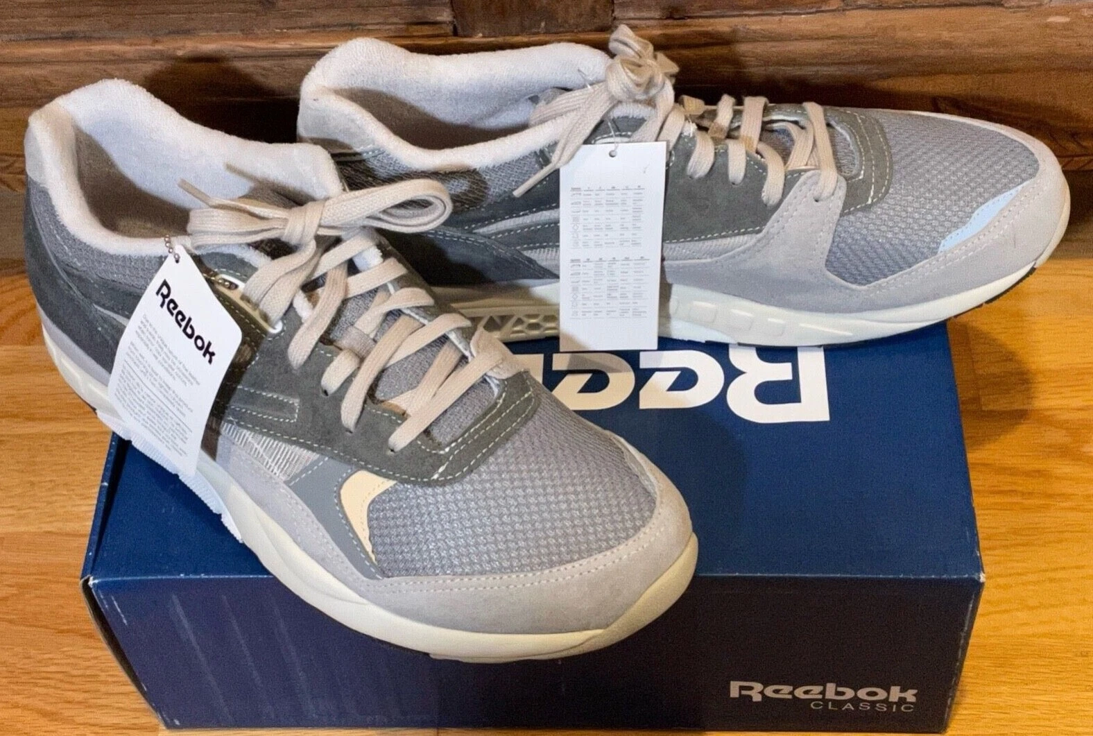 Reebok Ventilateur Supreme x Garbstore M48361 homme rare neuf dans sa boîte   gris, taille 12