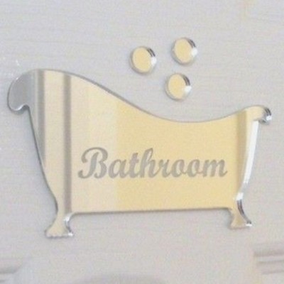 Diamante Crystal Sticky Door Plaques Bathroom Amazon Co Uk Kitchen Home