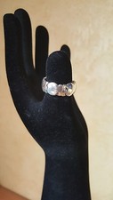 Bague "poissons stylisés" en argent CLIO BLUE, authentique