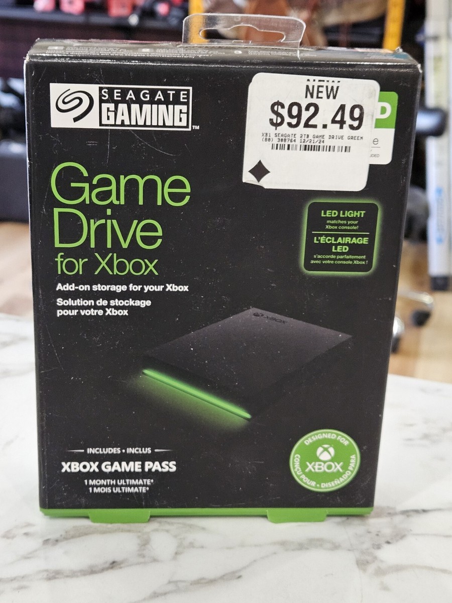 Hard Drive Xbox Seagate 2TB Game Drive for LED Lighting USB  Portable