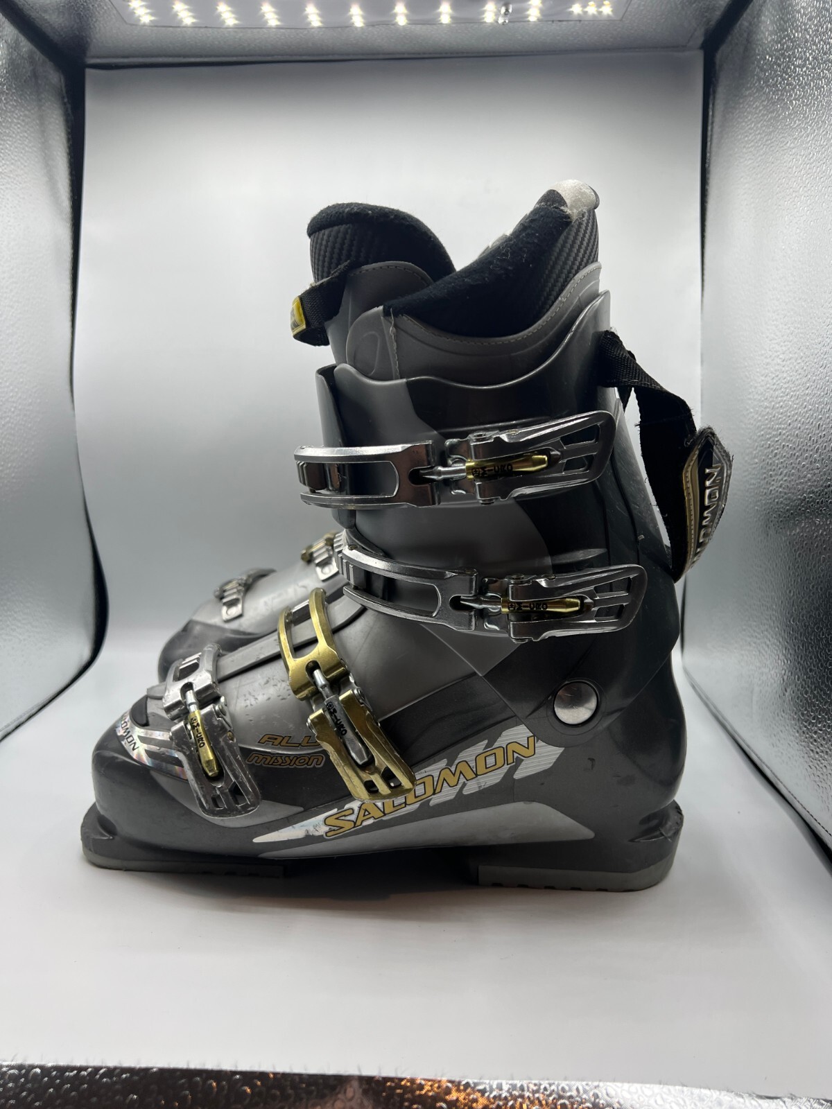 Scarponi da sci Salomon Alu Mission grigio e argento 317 mm 27 27 5