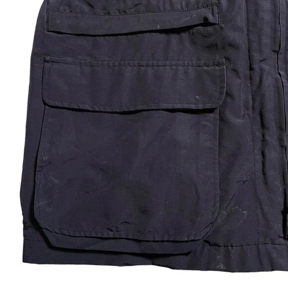 Parka J.Crew Oarsman Abrigo de nailon de algodón azul marino para hombre Chaqueta pequeña con cremallera Bolsillos Foto 4 de 4