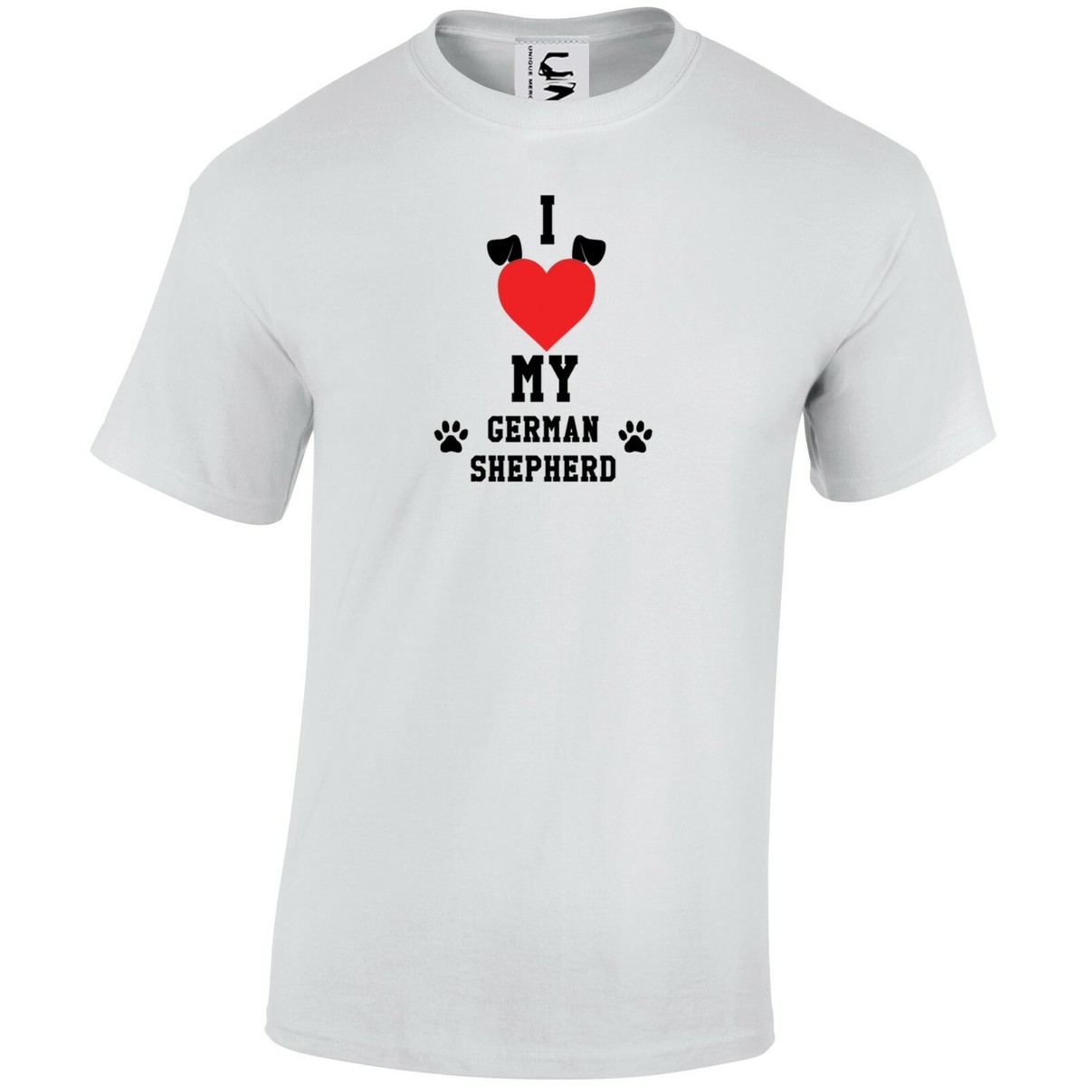 I Love My German Shepherd Cute Dog Lover T-shirt Present Gift All