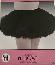 New Girls S/M Black Solid Color Tulle Tutu Skirt Dance Halloween Dress-up Ballet