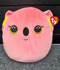 Ty Squish A Boo 14” POPPY The Pink Koala Plush Stuffed Animal