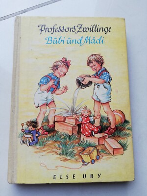 Altes Buch Professors Zwillinge, Bubi und Mädi, Band 1 von 1953 Else Ury selten