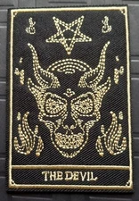THE DEVIL Tarot Card Embroidered iron on PATCH Classic  Halloween