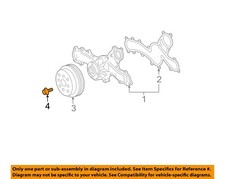 TOYOTA OEM 07-23 Avalon Cooling Water Pump-Pulley Bolt 90119A0183