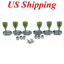 Wilkinson Chrome 3x3 Deluxe Vintage Guitar Tuners w/ Split Post For Les Paul