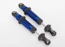 TRA8260A  TRX-4 Blue Aluminum GTS Shocks w/ Spring Retainers (2)