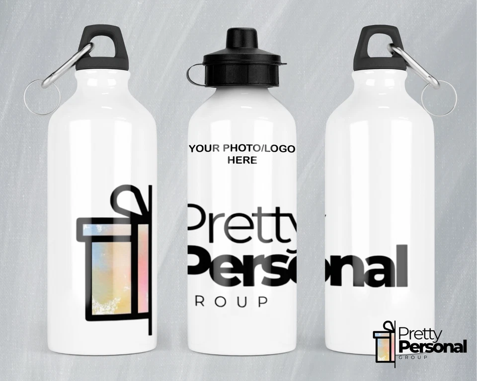 Personalised Bottle | 2 Lids | Your PHOTO | Next Day | Gift | School | Work | 24 - Image 2 of 4