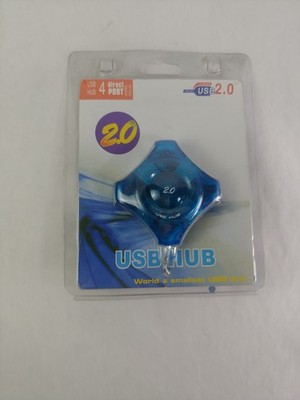 Lot Von 2 Neuen Unbranded USB-HB24 4-Port USB 2.0 Hub