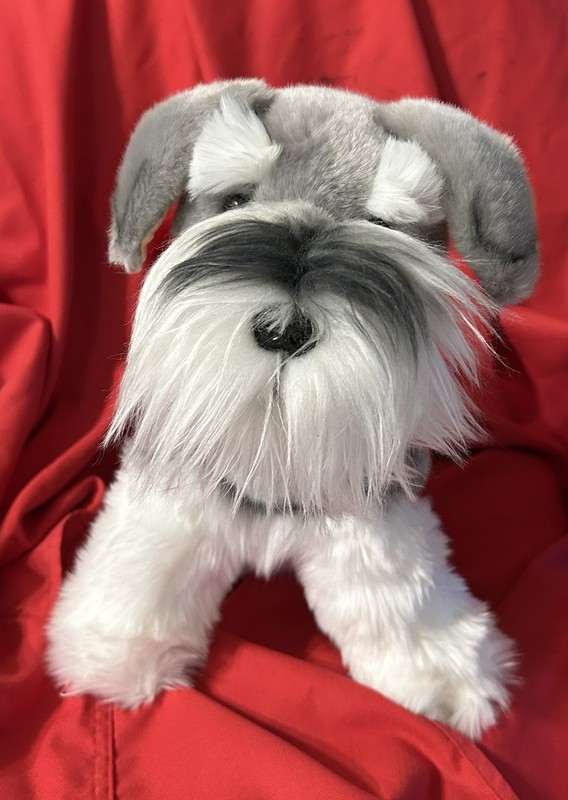 BOCCHETTA Grey Schnauzer WATSON 35cm 14" Plush Soft Toy Dog- New with Tags