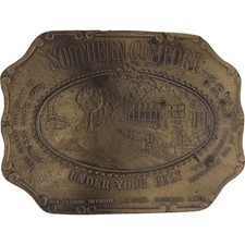 Southern Comfort Grand Old Drink South Mississippi Soco 70s Vintage Belt Buckle