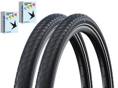 2 x Schwalbe Motion Big Apple Reifen + Schlauch Set - 2026 - RaceGuard Reflex