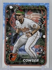Colton Cowser 2024 Topps Holiday/Winter #H170 Elf Hat Variant +Base Orioles MLB