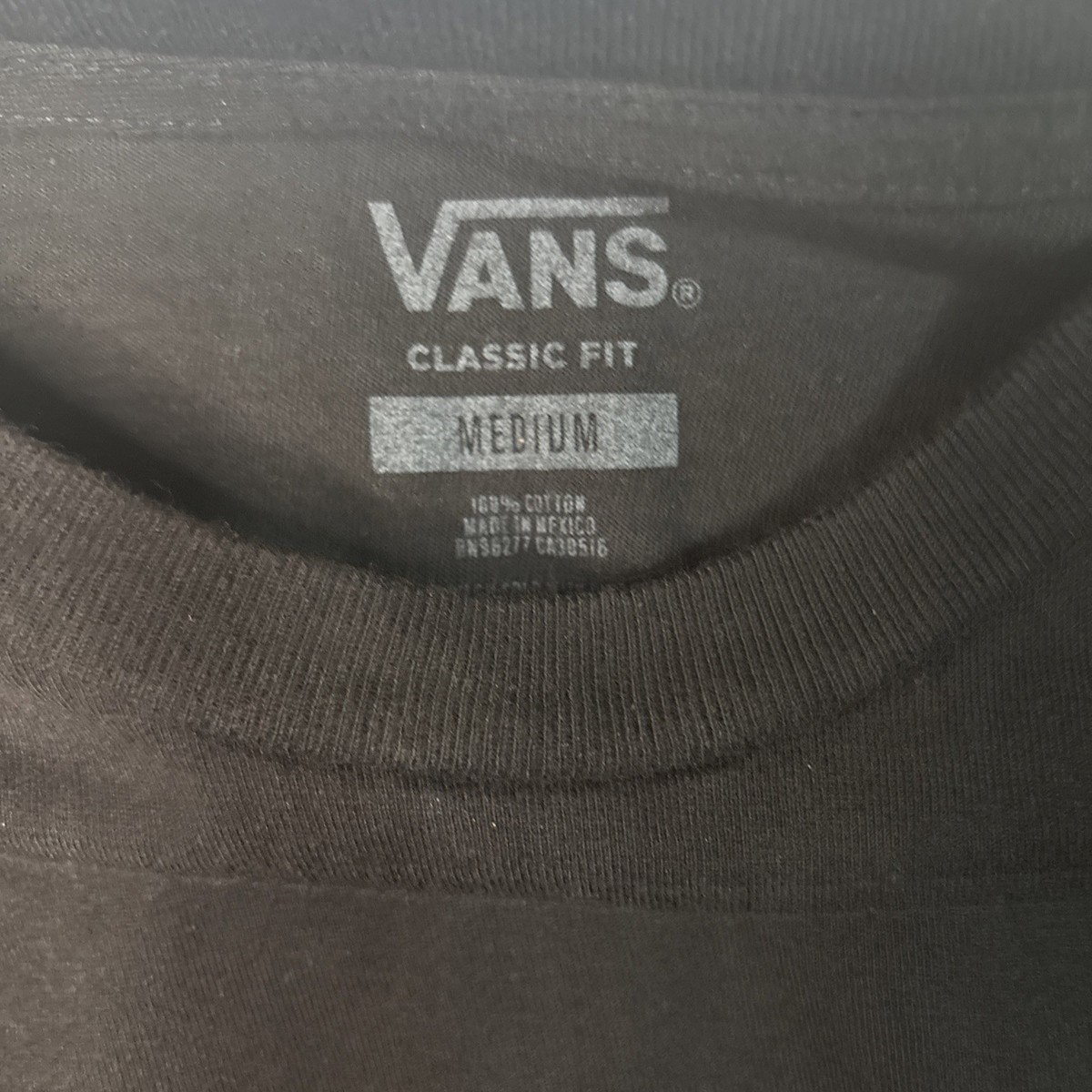 Vans Snow Service T Shirt  Logo Black /White Size Medium View 2