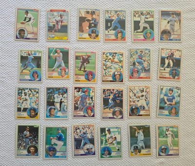 Lot of Twenty Four (24) 1983 Topps Baseball (Ryan, Brett, Yaz, Seaver, Bench)