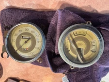 1937 ford panel gauges, original, just removed on dec 18th, 2025