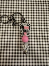 I Woof You Dog Pet Adorable Keychain Handmade With Quality Beads Collect Them