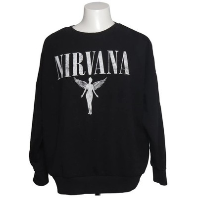 Nirvana, Sweatshirt, Größe: XL, Schwarz, Baumwolle/Polyester, Print #aia