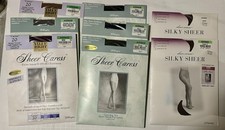 VTG Qty 8 - JcPenney  Worthington Silky Sheer Caress Control Top Pantyhose AVG