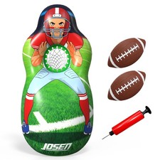 48  Inflatable Football Target Net Toss Game, Perfect for Party Sports Toy fo...
