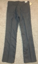 Wrangler  Wrancher Heather Gray Men  s 82HG Polyester Pants Size 33 x 34 NOS USA