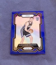 2023-24 Panini Prizm - Sasha Vezenkov #281 Blue Prizm /199 (RC)