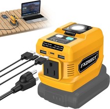 220W Portable Power Inverter Tool Only Compatible with Dewalt 18V/20V Battery,