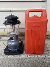 COLEMAN POWERHOUSE 295-700T DUAL FUEL 2 MANTLE LANTERN W/CASE ONLY USED ONE TIME