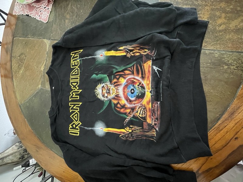 Iron Maiden Seventh Son World Tour vintage 1988 Black Sweatshirt Medium 