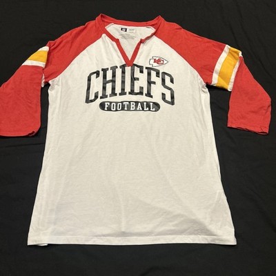 NFL Kansas City Chiefs Women s M Shirt 3/4 Sleeve Cotton A1