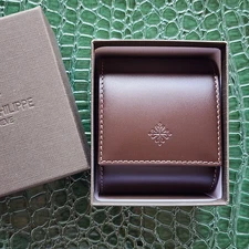Patek Philippe Leather Travel Watch Case – Brown Luxury Gift Box 2025 - New