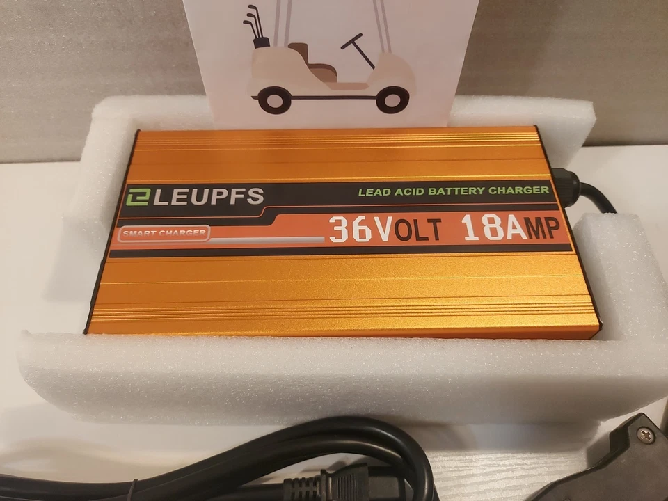 Cargador de batería para carro de golf 18 amperios 36 voltios, compatible con EZGO, Club Car Foto 4 de 4