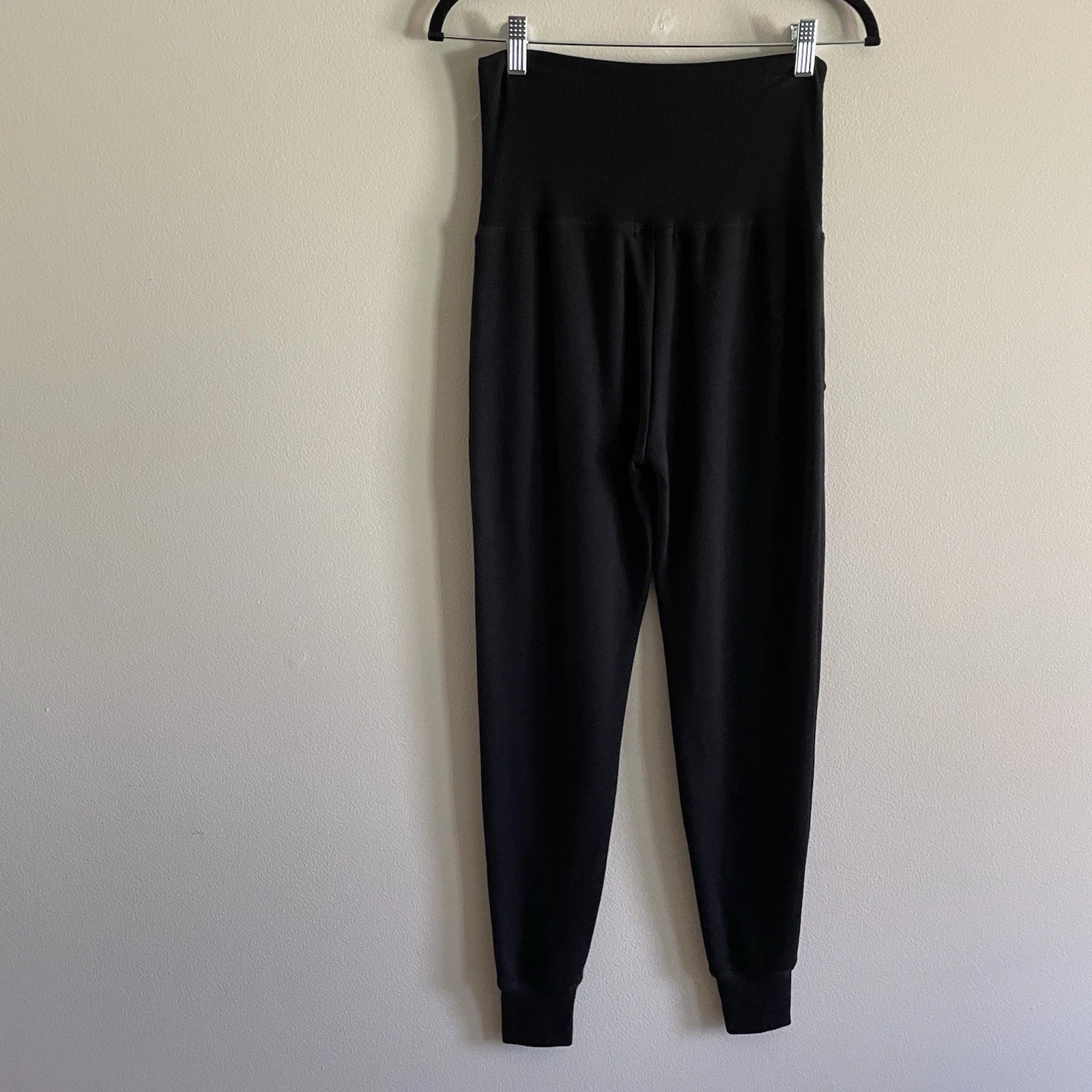 beyond-yoga slouchy soft cozy fleece fold-over sweatpants