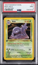 Muk 13/62 Fossil 1st Edition Holo Rare (1999)